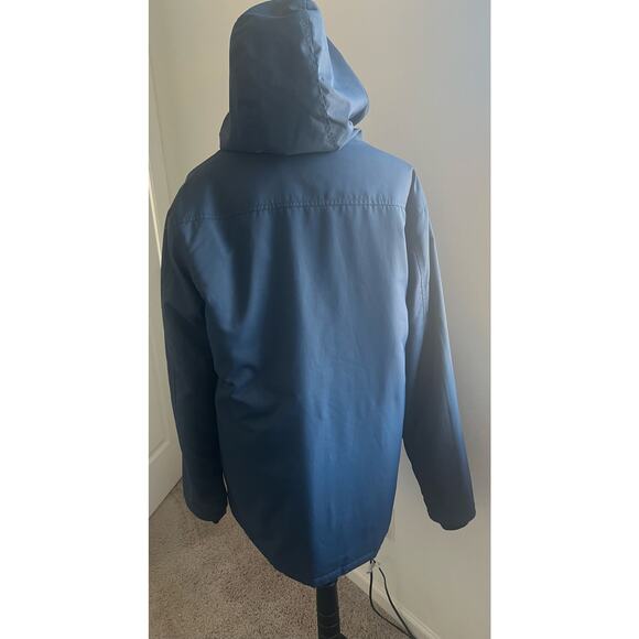 Vans The Men’s Westmark MTE Blue Hooded Pockets Zip Up and Snap Parka Jacket M - Picture 15 of 16